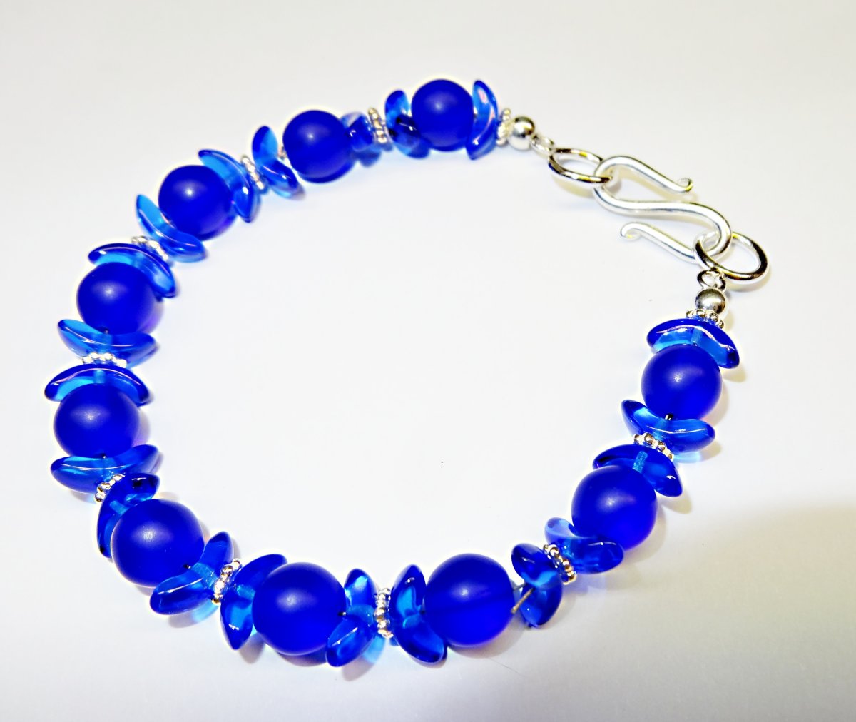 Stříbrný náramek "Blue Angel"