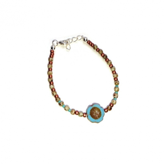 Náramek, Simple Flower Blue
