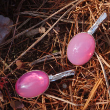 Růžově opálové klapky