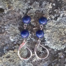 náušnice: lapis lazuli