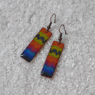 Barevné náušnice - obdélníčky