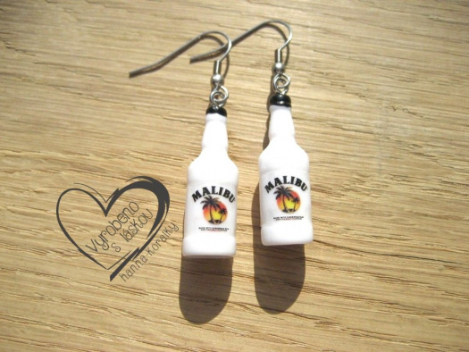 Vtipné alkohol náušnice - likér