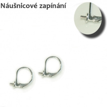 Náušnicové zapínání na půldírkovou perličku
