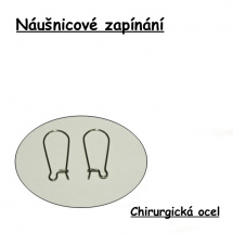 Náušnicový háček, 25 mm ,CHO