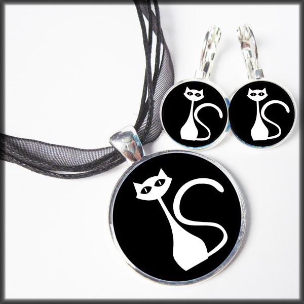 Sada kočičí - černá