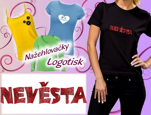 Nažehlovačka glitrová nápis Nevěsta