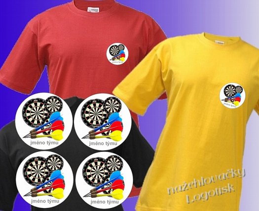 Nažehlovačka set Šipky se jménem na přání