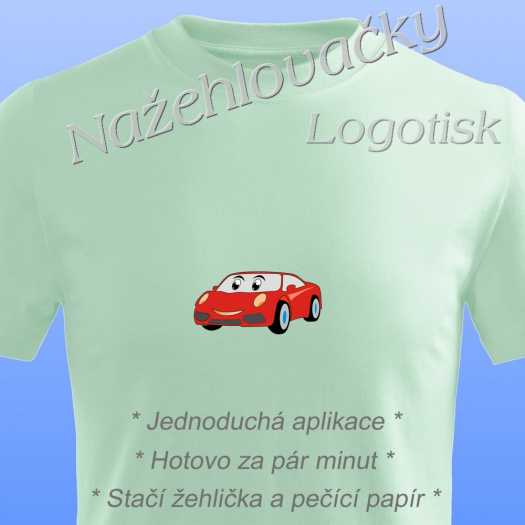 Nažehlovačka auto SPORŤÁK pro děti
