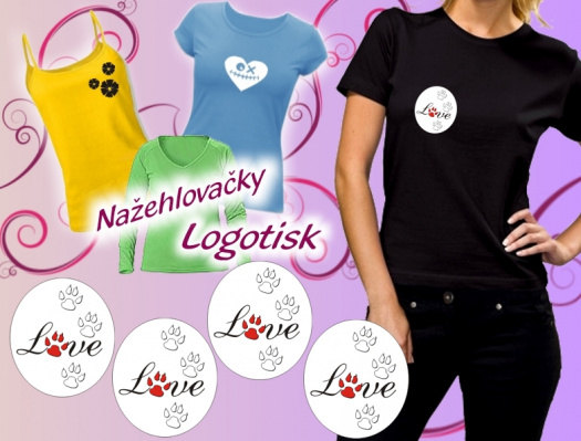 Nažehlovačka set Love tlapka pejsek