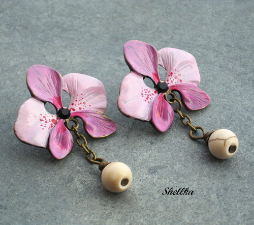 Náušnice ,,ORCHIDEJ,,5