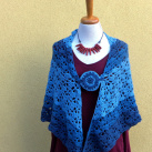 Háčované pončo pléd