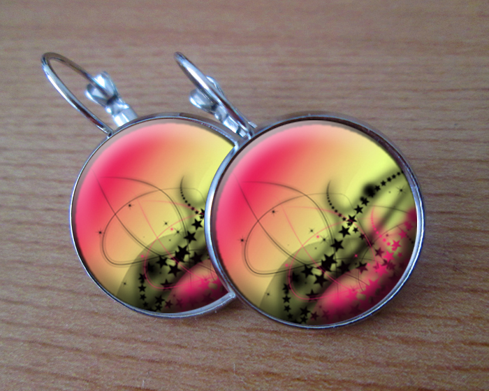 COOL VISACÍ NÁUŠNICE - Hvězdičky