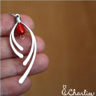 Tepaný přívěsek - ČERVÁNKOVÝ 2 - hypoalergenní chirurgická ocel