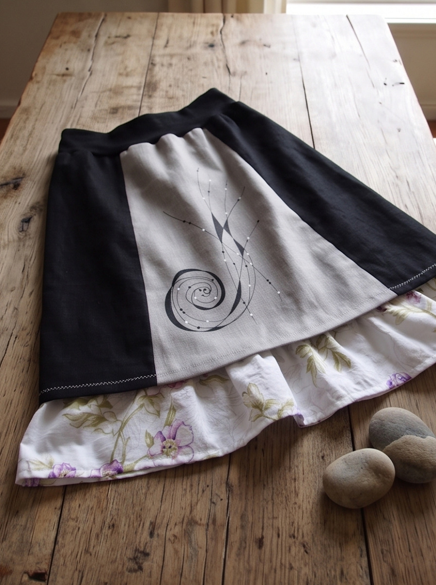 SPIRÁLA ŽIVOTA (L/XL) - sukně