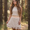 REŽNÉ KVĚTY (M/L) - lněná sukně