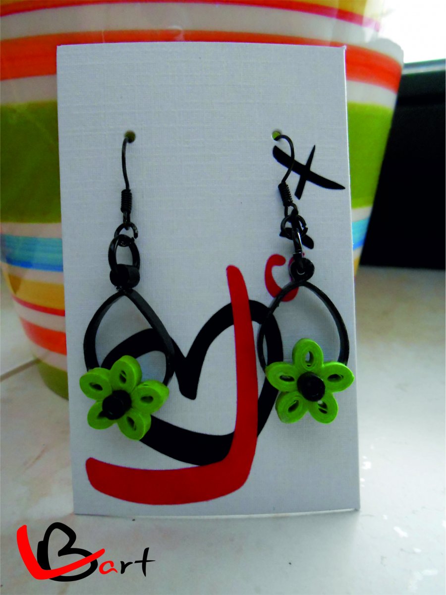 Náušnice - Něžná květina = NUQ11