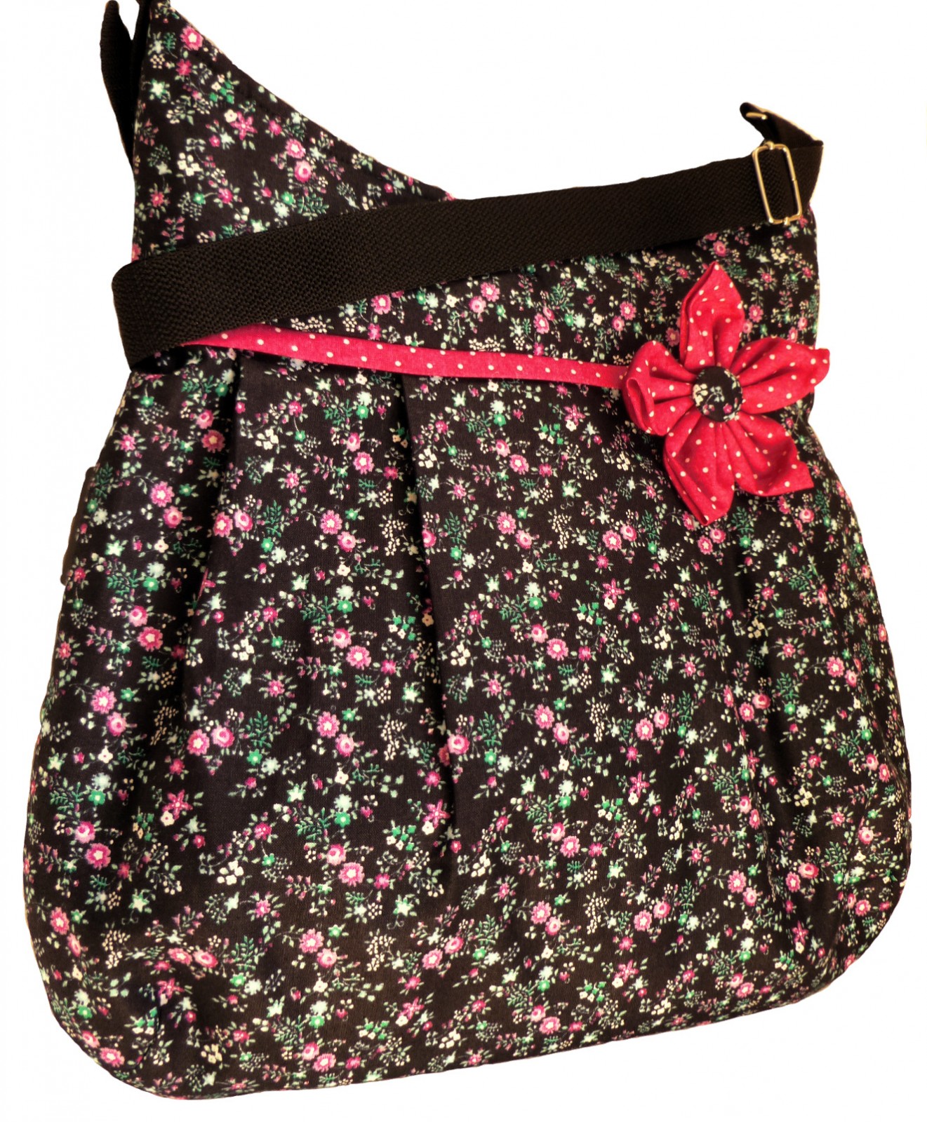 kabelka Růžové kytky