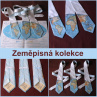 Zeměpisná kravata AFRIKA A EVROPA (bílá) 158978