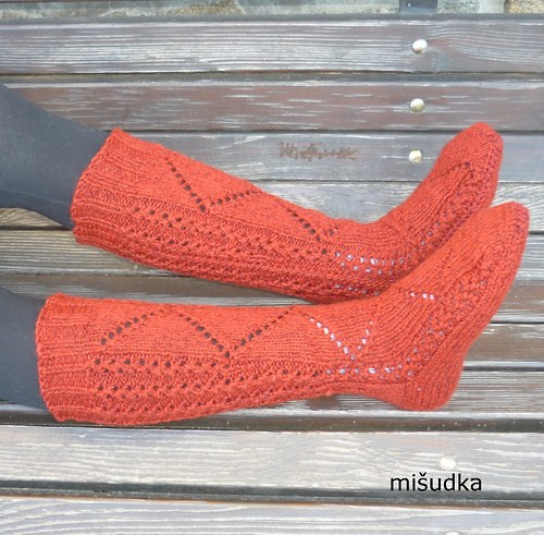 bordové podkolenky - délka 25-26cm