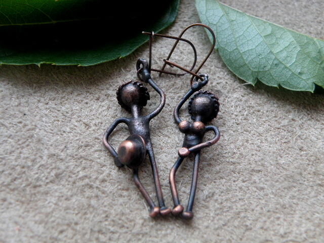 Naušnice - Panáčci-tajemství pod kloboukem