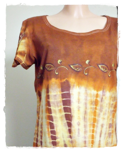 Dámské tričko - lístky