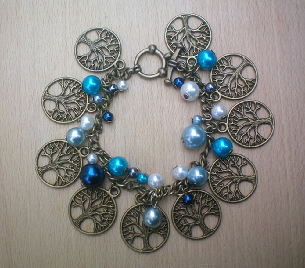 Zimní alej - luxusní náramek