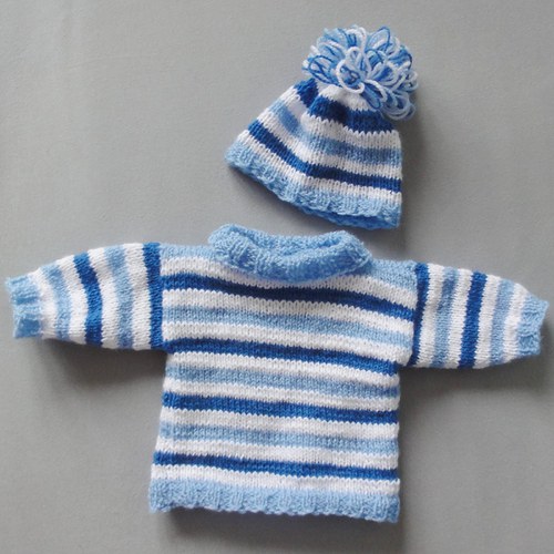 Pruhovaný roláček s kulichem