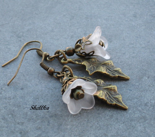 Náušnice,,LEDOVÉ KVĚTY,,