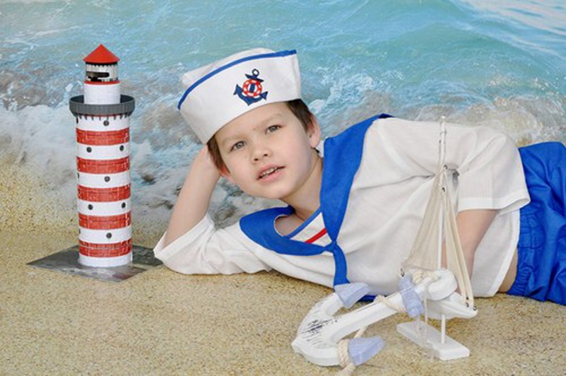 DĚTSKÁ námořnická čepice-menší