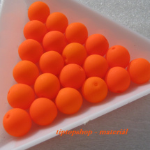 Neonové korálky oranžové s  UV efektem, 4mm (30ks)