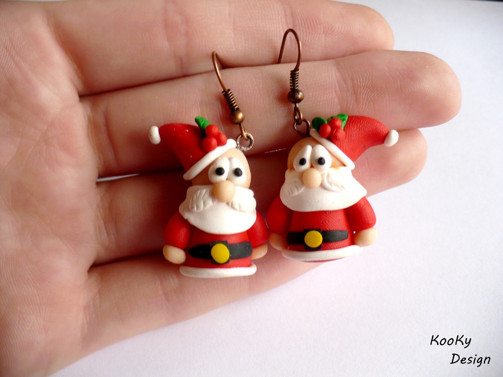 Visací náušnice - santové