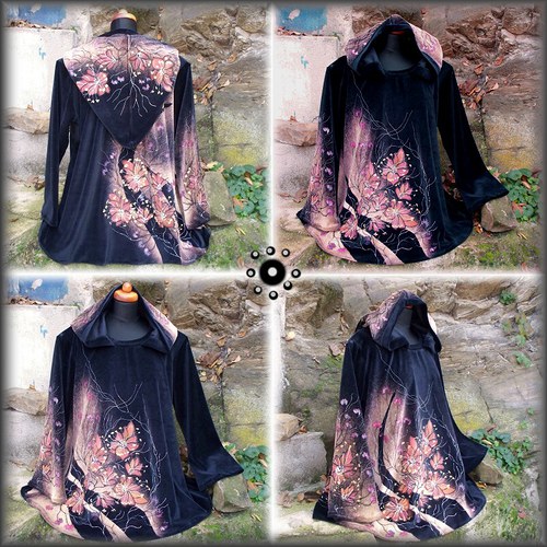 Kapucínek malovaný sametový