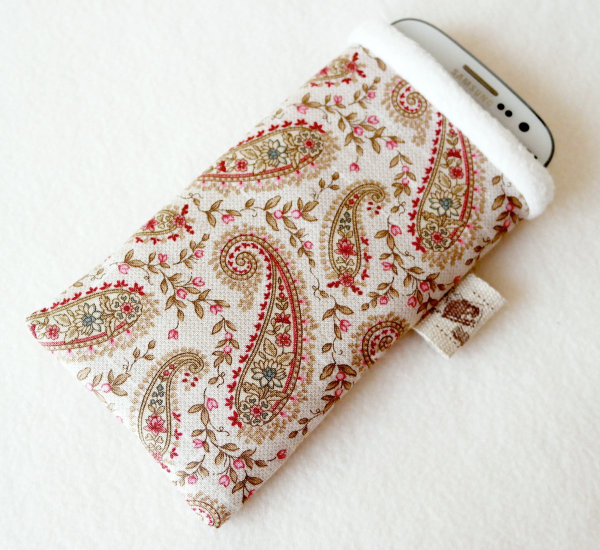 PAISLEY BÉŽOVÝ - obal na mobil