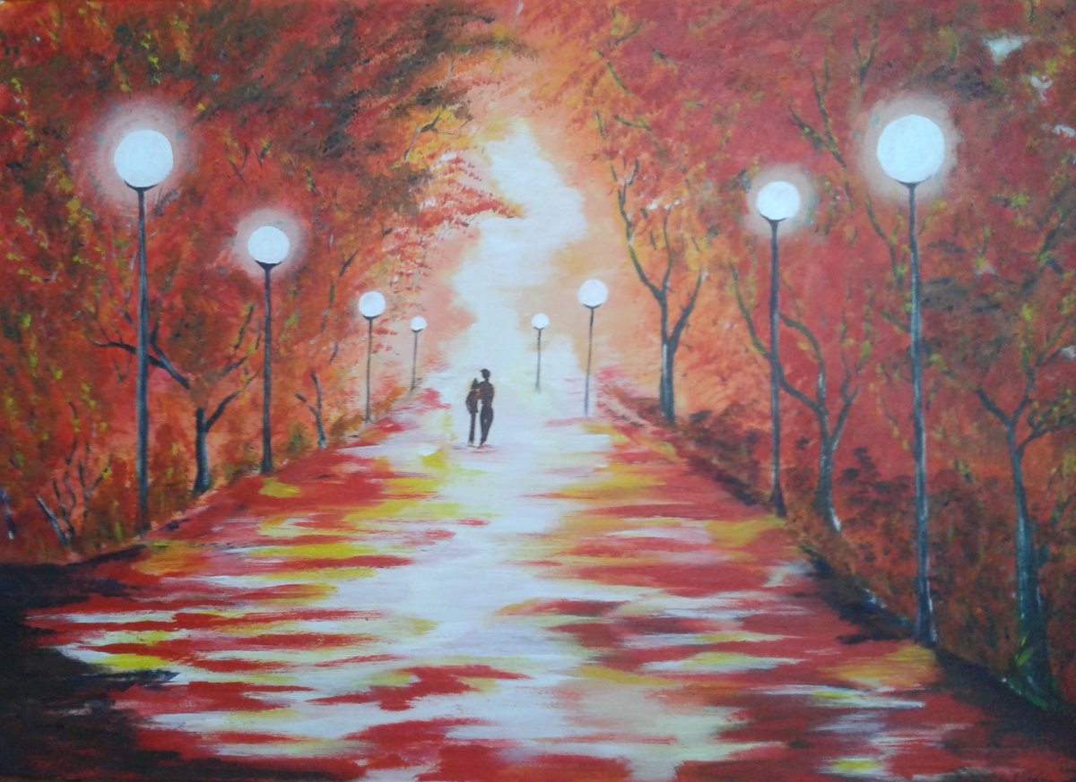 Podzimní procházka v aleji