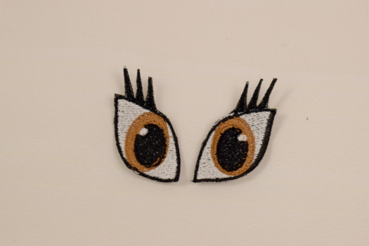Vyšívané oči pro jednorožce 3,5x,5cm 1 pár
