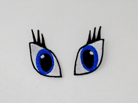 Vyšívané oči pro jednorožce 3,5x,5cm 1 pár