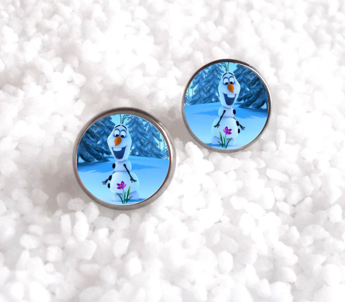 Peckové náušnice Olaf na přání