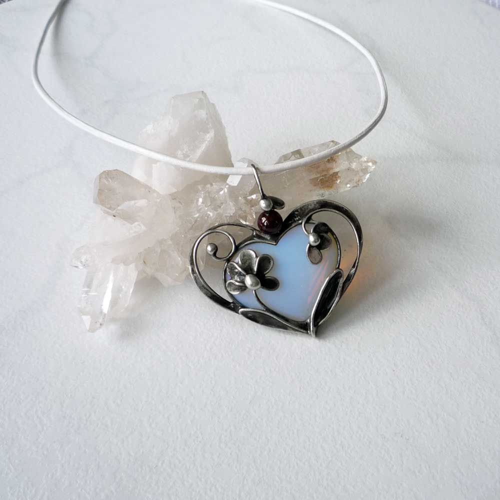 Kopretinky v srdci - opalit,granát