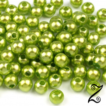 Voskovky, zelená světlá, 4 mm (100ks)