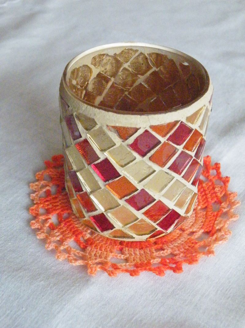 oranžové prostírání - sada