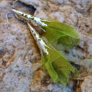 Zelená organza