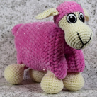 Ovečka polštářek růžová