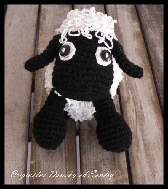 čierno-biela OVEČKA