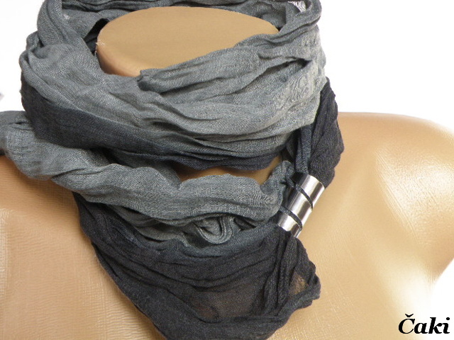 Šála s nerezovou spirálkou