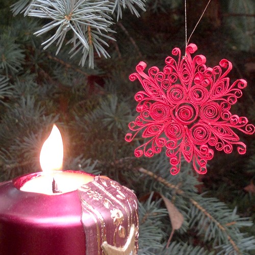 Vánoční quilling ozdoby 2ks