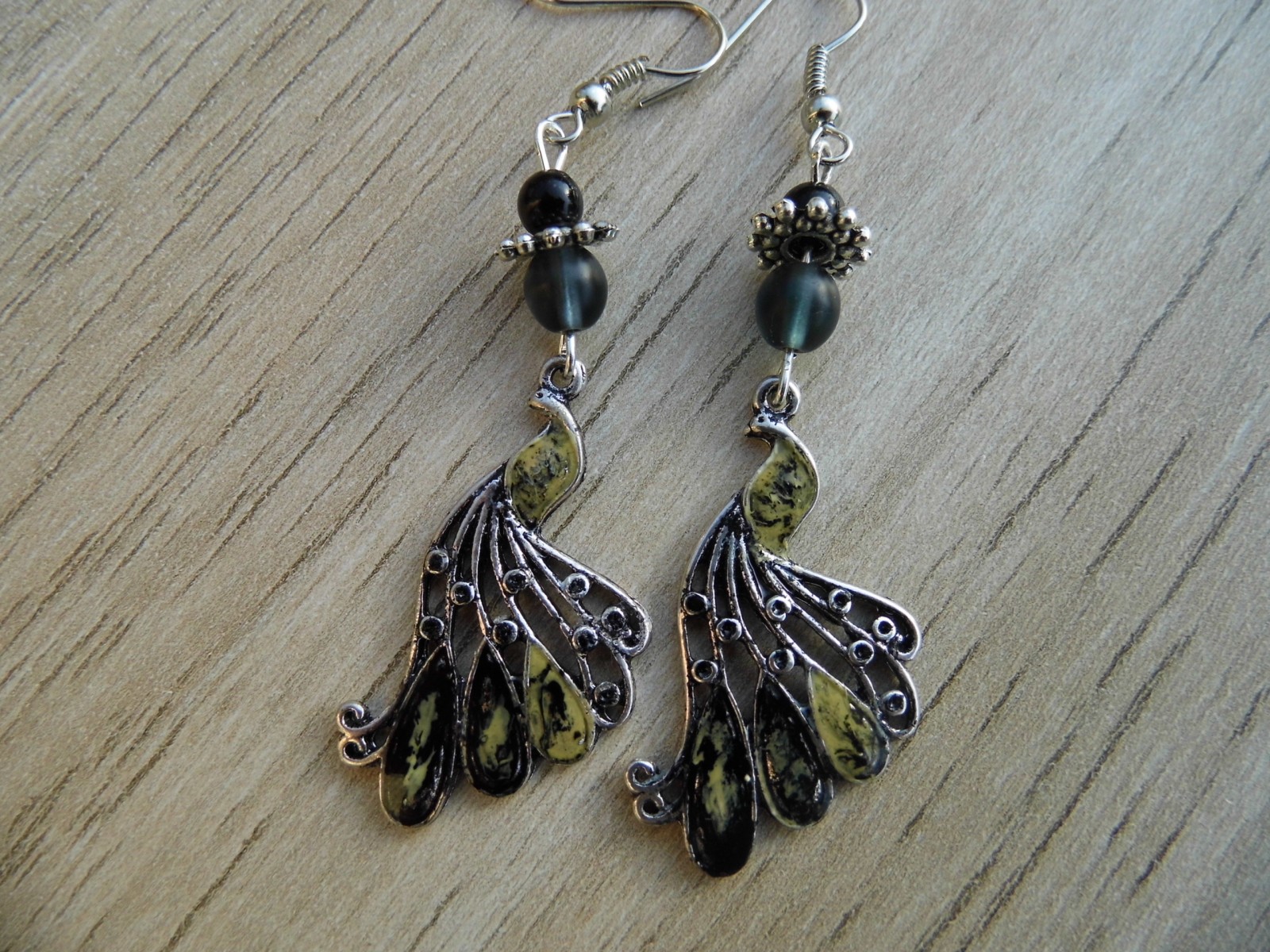 Náušnice pávi ll.