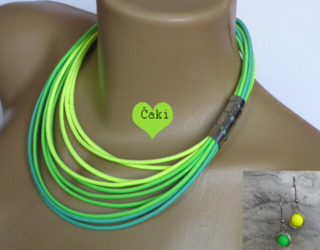 Jarní náhrdeník + nerezová spirálka