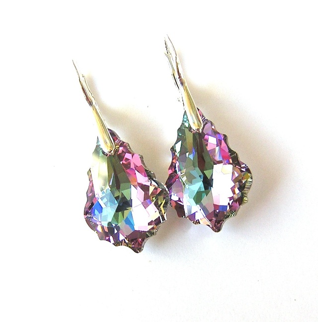 Swarovski náušnice Vitrail Light