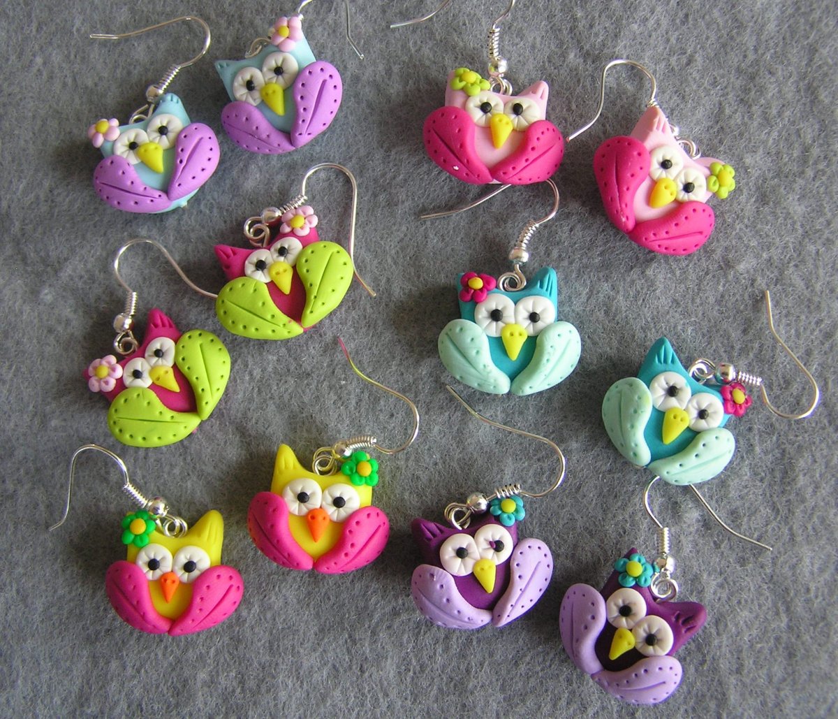 Náušnice na přání po 1 ks