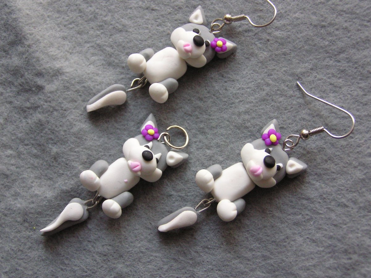 Pejsci náušnice a přívěsek